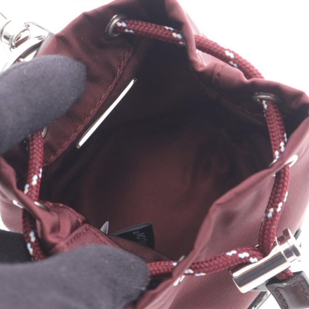 Prada Charm Re-nylon Speed Lock 2 Tt2022 He1 F0007 Burgundy Nylon Key Ring - Picture 3 of 5